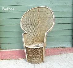 قبل و بعد: یک تغییر صندلی تزئین شده بد بو