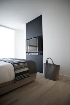 اتاق خواب - دیواری تلویزیونی با پلاسمای منفرد