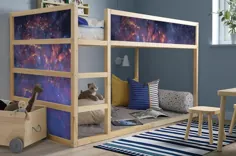 IKEA KURA BED Decal Space ikea kura bed boys پسران کهکشان متحرک |  اتسی
