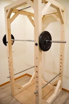 8 طرح چوبی DIY Squat Rack و ایده های ارزان برای سالن بدن سازی گاراژ