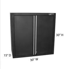 کابینت گاراژ فلزی دیواری / قفل Slat Mount در Black-19003 Proslat 30 اینچ 15 در 30 x 30 اینچ - انبار خانه