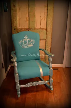 صندلی پارچه ای نقاشی شده با گچ - رنگ های شابی