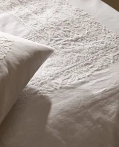 روکش رومیزی دوزی PAISLEY - تختخواب تختخواب - اتاق خواب |  زارا هوم پادشاهی متحده