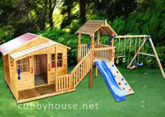 Chipmonk Kindy Gym Cubby House تجهیزات ساخت زمین بازی چوبی چوبی ساخته شده در استرالیا DIY کیت ها