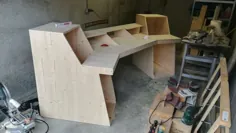میز بازی / استودیوی جدید (دستمال).  اولین بار انجام کارهای چوبی