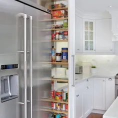 20 ایده ذخیره سازی آشپزخانه مخفی |  فضای ذخیره سازی اضافی
