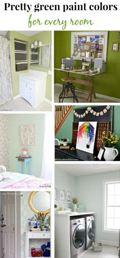 رنگهای کاملاً سبز رنگ برای هر اتاق در خانه - سبز با دکور