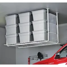قفسه ذخیره سازی گاراژ فلزی قابل تنظیم HyLoft White (60 در W x 45 در D) -50175-10 - انبار خانه