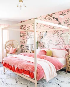 تصاویر پس زمینه اتاق خواب بوهمیایی به سبک مراکش