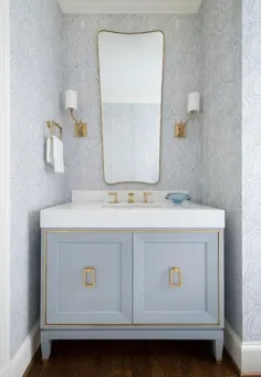 دستشویی فرانسوی آبی با روکش طلای - انتقالی - حمام