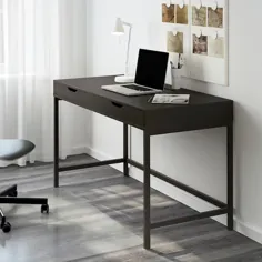 میز ALEX ، قهوه ای سیاه ، 51 5 / 8x23 5/8 "- IKEA