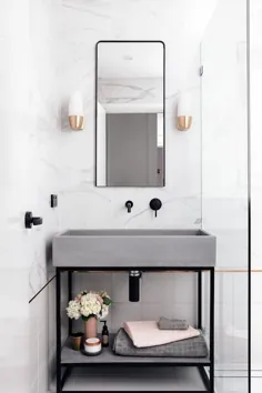 Badezimmer Trend aus Pinterest: Waschbecken در Szene setzen