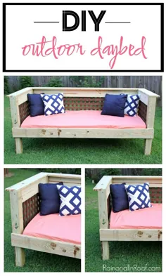 Outdoor Daybed Project DIY - مبل عالی در فضای باز و تختخواب!