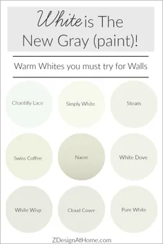 رنگ سفید خاکستری جدید است (رنگ)!  |  ZDesign در خانه