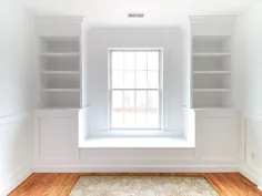 نیمکت پنجره ساخته شده و قفسه های کتاب - استفانا سیلبر