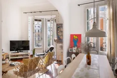 این آپارتمان بارسلونا از یک سبک دکوراسیون بی دردسر ، هوای مطبوع و بسیار مقرون به صرفه برخوردار است