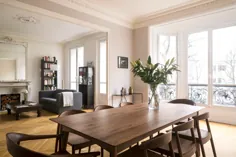 این آپارتمان شیک پاریس ترکیبی کامل از قدیمی و جدید است
