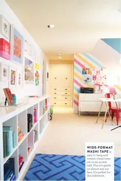 اتاق بازی رنگارنگ با مبلمان سفید |  اتاق بازی رنگارنگ ، فضای خانه ، بچه ها