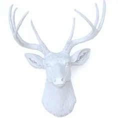 پایه دیواری Faux Deer Head // خاکستری روشن