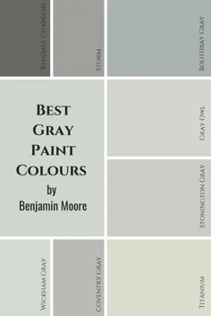 بهترین رنگهای خاکستری رنگ توسط بنجامین مور