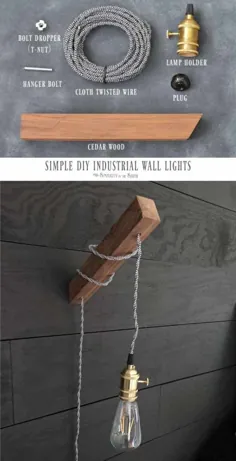 یک چراغ دیواری چوبی ساده با قیمت 25 دلار بسازید - سادگی در جنوب