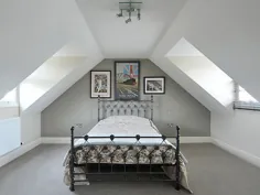 10 ایده اتاق خواب زیر شیروانی سقفی کم