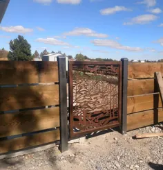 دروازه ورودی ، دروازه دست ساز فلزی باغ ETSY ، دروازه ورودی ، دکوراسیون منزل اصلی ، دروازه استیل برش پلاسما ، دروازه سفارشی ایالات متحده آمریکا