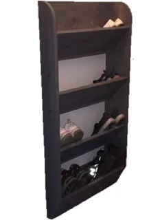 طرح قفسه نگهدارنده کفش دیواری طرح قفسه ذخیره سازی طرح Diy