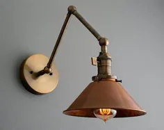 دیوارکوب صنعتی - آویز ادیسون - چراغ آویز - لامپ ادیسون - چراغ دیواری - مدل شماره 8152