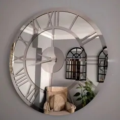 ساعت دیواری آینه ای |  ساعت دیواری فلزی |  هنر دیوار فلزی |  ساعت دیواری آینه دار |  ساعت دیواری 70 سانتی متری | ساعت هنری | ساعت خاموش |  ساعت دیواری 80 سانتی متری
