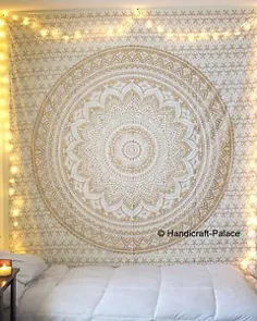 .indian Mandala ملیله تابلو فرش آویز دیوار روتختی روتختی آویز طلا برای فروش آنلاین |  eBay