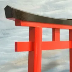 دروازه حرم Shinto ژاپنی چوب کوچک Inari Torii Tori