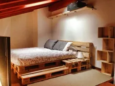 5 تختخواب DIY ساخته شده از پالت چوبی
