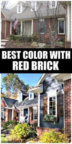 بهترین رنگ های خانه با آجر قرمز - سرخ می تواند تزئین کند