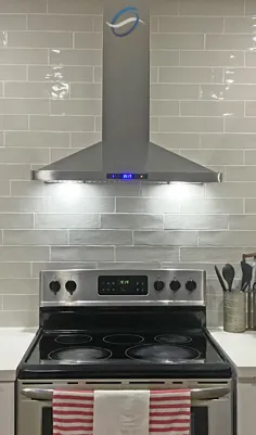 آشپزخانه کاشی مترو - خاکستری روشن 3 "x 12"