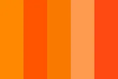 پالت رنگ نارنجی اوراکل