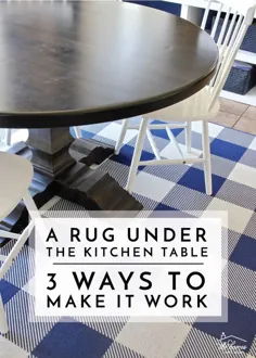 فرشی زیر میز آشپزخانه |  ایده های عملی برای عملی کردن آن