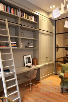 قفسه های کتاب ، استیل ، نردبان و میز تحریر