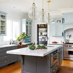 این نوسازی آشپزخانه زرق و برق دار مناسب خانواده دوستانه طراحی شده است