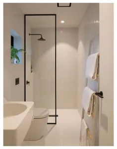 حمام مینیمالیستی مدرن کوچک