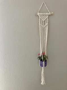 آویز کاشت دیواری Macrame طناب آویز گیاه کاشت دیواری داخلی طناب طناب قلاب بافی پنجره گلدان نگهدارنده گلدان