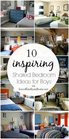 10 ایده اتاق خواب مشترک پسران - عشق به خانواده و خانه