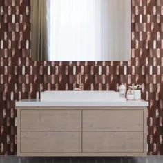 کاشی مس Apollo Tile 12 in x 12 in in Brushed Metal Tile Walles Lowes.com