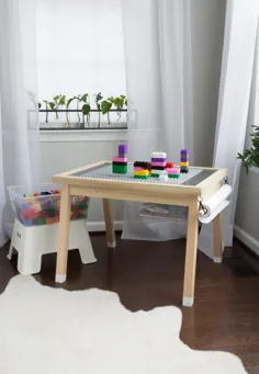 میز لگو DIY با ذخیره سازی