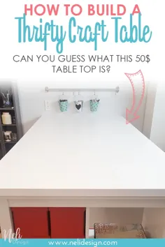 میز کار دستی DIY: هرگز آنچه را که من به عنوان بالای میز استفاده کردم حدس نخواهید زد!