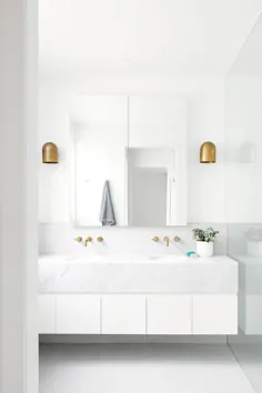 20 حمام سفید مدرن