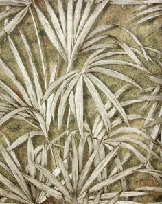 کاغذ دیواری Veneto Glitter Brown Palm Tree WWH88750 Brewster |  انبار کاغذ دیواری