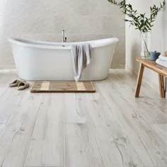 8 کاشی چوبی برای کف حمام