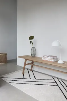 Hübsch Interior Stilvolle Holzbank aus Eichenholz kaufen |  میدل