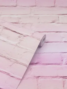 کاغذ دیواری آجر Ombre Brick Pastel Pink Arthouse 909706